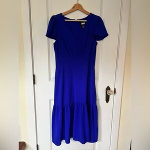 DKNY Cobalt Blue Midi Dress